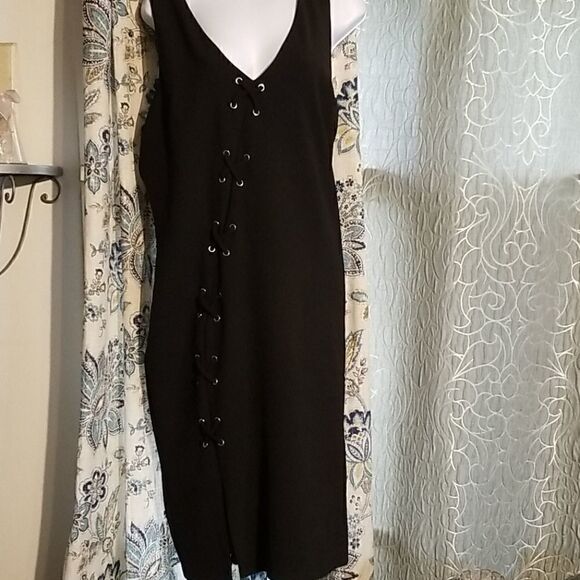 Bold Elements Black Dress Size L - Picture 1 of 7